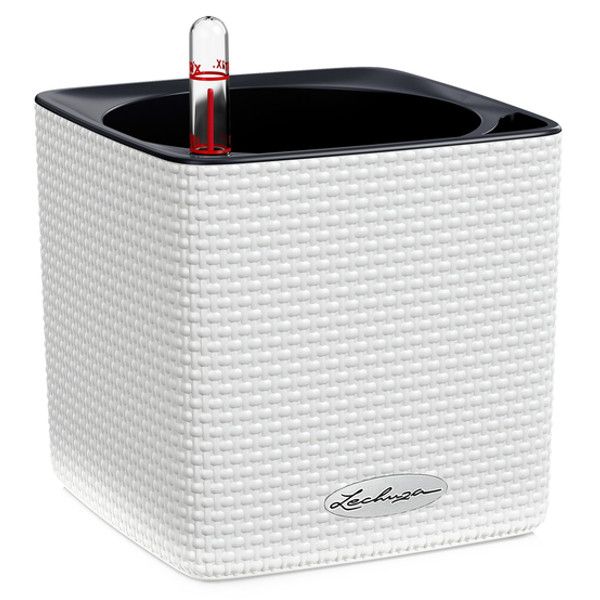 Розумний вазон Lechuza Cube Color 14 1 л білий 13380