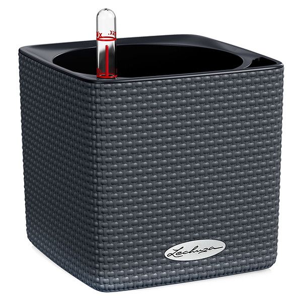 Розумний вазон Lechuza Cube Color 14 1 л сірий 13384