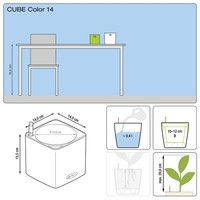 Розумний вазон Lechuza Cube Color 16 1,75 л сірий 13584