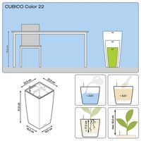 Розумний вазон Lechuza Cubico Color 22 6 л білий 13160
