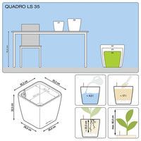 Розумний вазон Lechuza Quadro Premium LS 35 17,2 л коричневий 16165