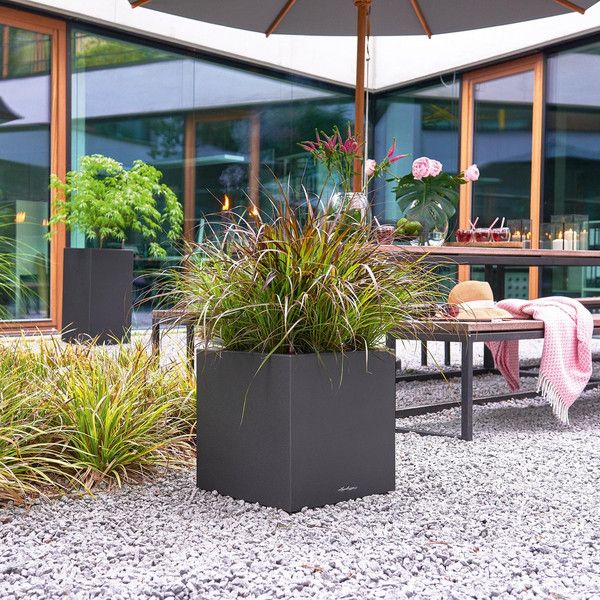 Розумний вазон Lechuza Canto Color Square 40 29 л сірий 13720