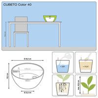 Фото Розумний вазон Lechuza Cubeto Color 40 11,5 л чорний 13842