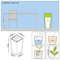 Розумний вазон Lechuza Cubico Color 40 31 л білий 13150