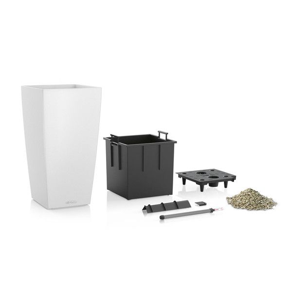 Розумний вазон Lechuza Cubico Color 40 31 л сірий 13158