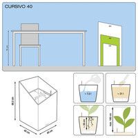 Розумний вазон Lechuza Cursivo Premium 40 31 л коричневий 16624