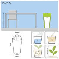 Розумний вазон Lechuza Delta 40 17 л білий 15540
