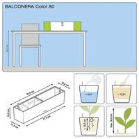Розумний вазон Lechuza Balconera Color 80 12 л сірий 15683