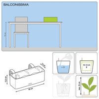 Фото Розумний вазон Lechuza Balconissima 40 7,5 л сірий 13684