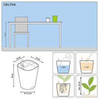 Розумний вазон Lechuza Deltini Premium 14 1,2 л білий 14900