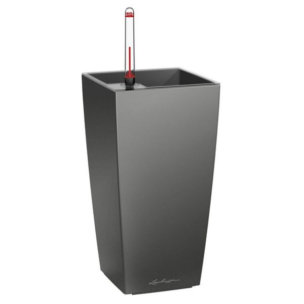 Розумний вазон Lechuza Maxi Cubi Premium 14 1,5 л сірий 18053