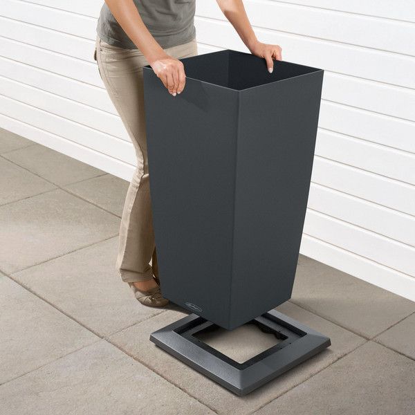 Ролики для вазона Lechuza Cubico 30 чорний 13427