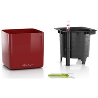 Фото Кашпо Lechuza Cube Glossy 14 яскраво-червоний блискучий 13512