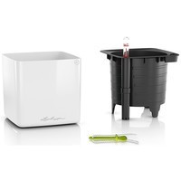 Фото Кашпо Lechuza Cube Glossy 16 білий блискучий 13520