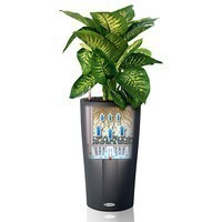 Кашпо Lechuza Cilindro Color 23 сірий 13943