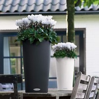 Кашпо Lechuza Cilindro Color 23 сірий 13943