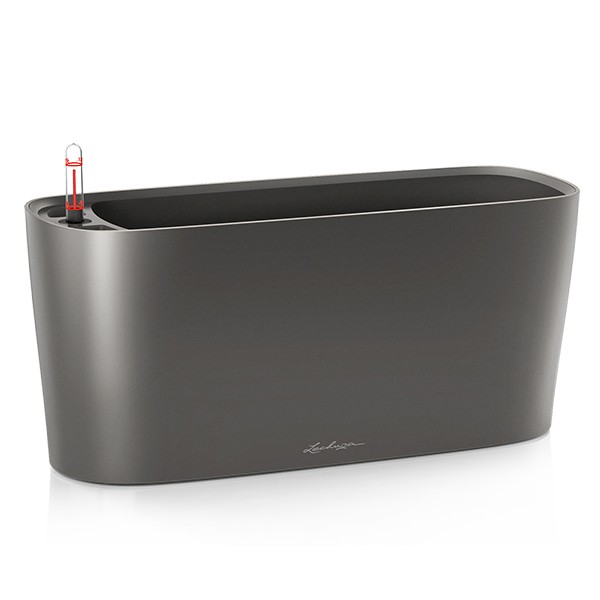 Кашпо Lechuza Delta 20 антрацитовий металік 15563