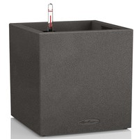 Фото Кашпо Lechuza Canto Stone Low 30 графітово-чорний 13702