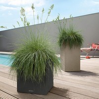 Кашпо Lechuza Canto Stone Low 30 графітово-чорний 13702