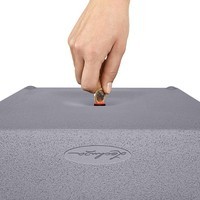 Кашпо Lechuza Canto Stone Low 30 графітово-чорний 13702