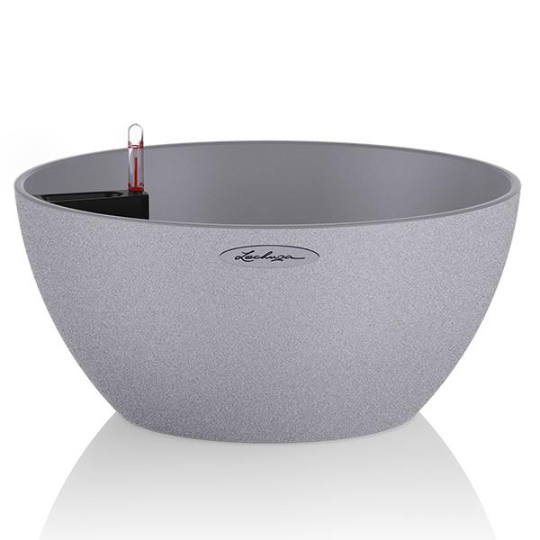 Кашпо Lechuza Cubeto Stone 40 сірий камінь 13840