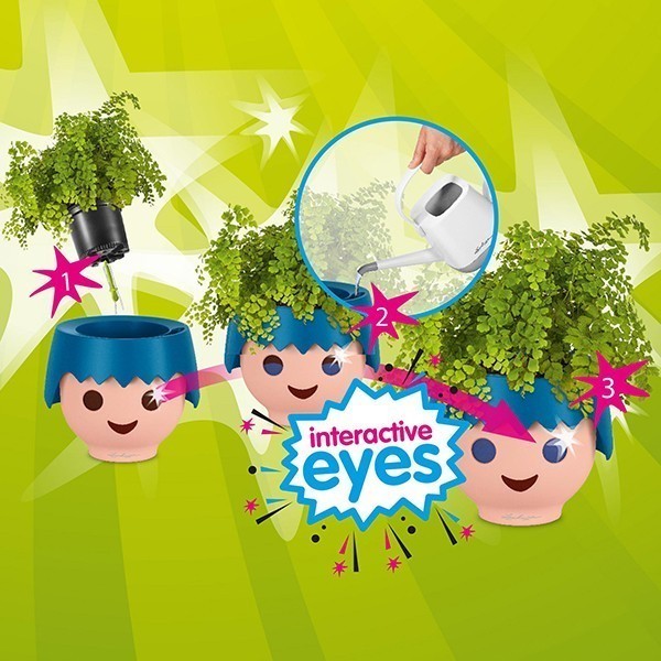 Кашпо для дітей Lechuza Ojo рожевий 19041