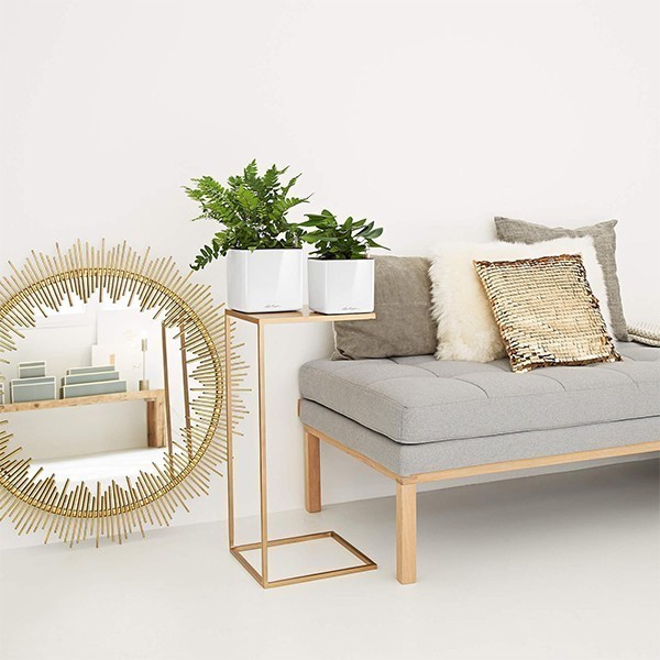 Вазон Lechuza Cube Glossy 14 білий 13510