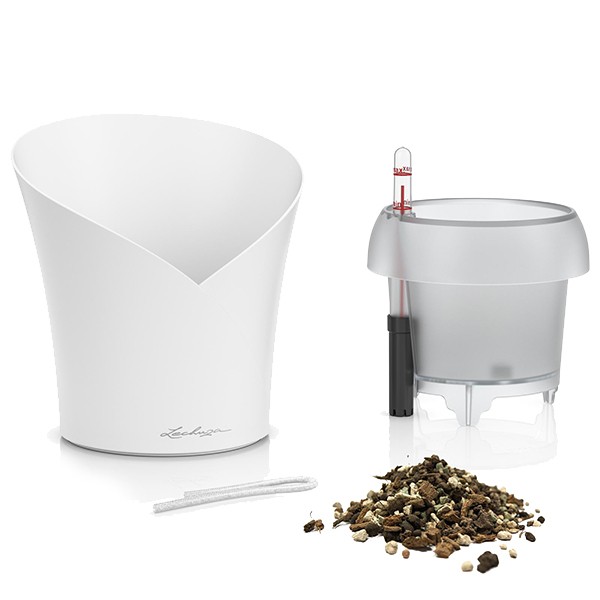 Вазон Lechuza Orchidea 20 білий матовий 13960