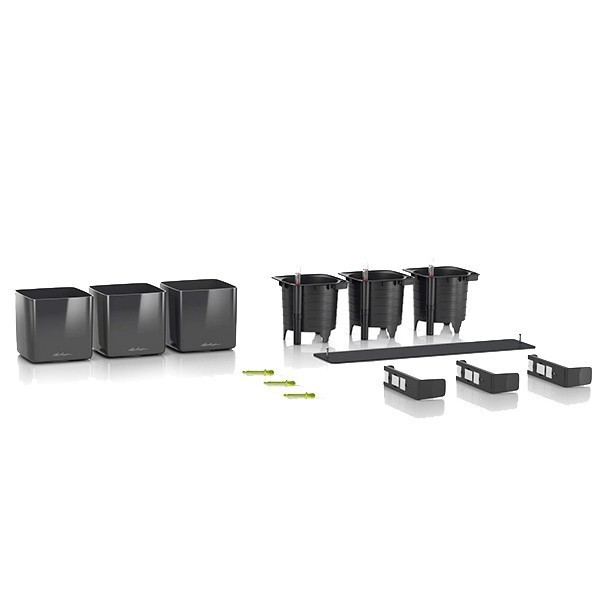Комплект Lechuza Green Wall Home Kit Glossy 48х6х14 см білий 13523
