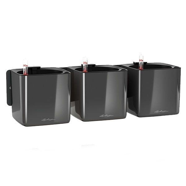 Комплект Lechuza Green Wall Home Kit Glossy 48х6х14 см антрацит 13524