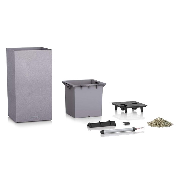 Вазон Lechuza Canto Stone High 30 сірий камінь 13600