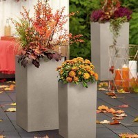 Вазон Lechuza Canto Stone High 30 сірий камінь 13600