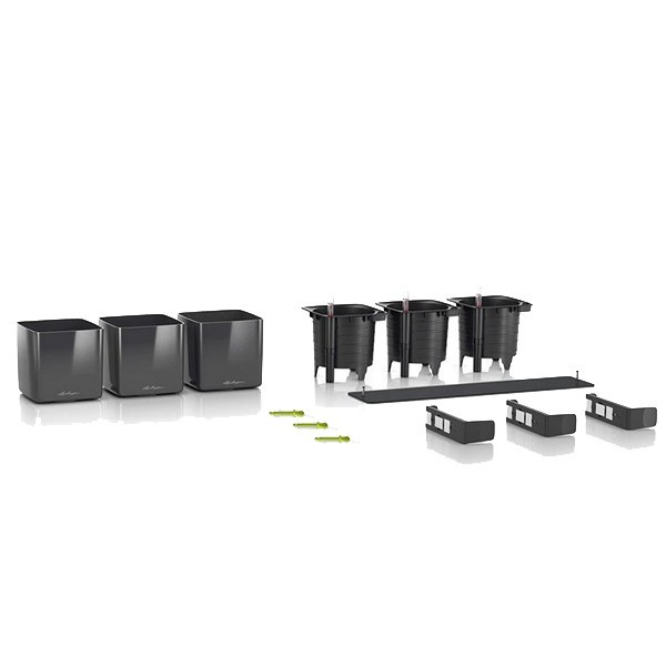 Комплект Lechuza Green Wall Home Kit Glossy 48х6х14 см червоний 13525