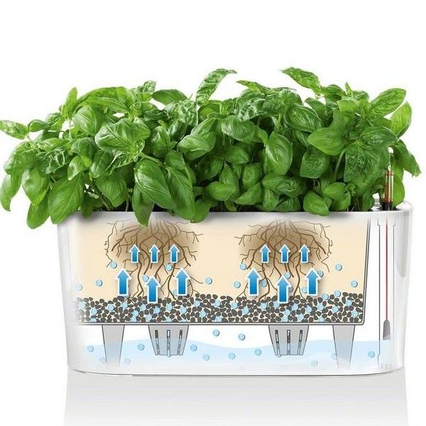 Вазон Lechuza DELTA 20 Білий блискучий 15560