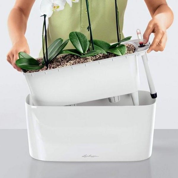 Вазон Lechuza DELTA 20 Білий блискучий 15560