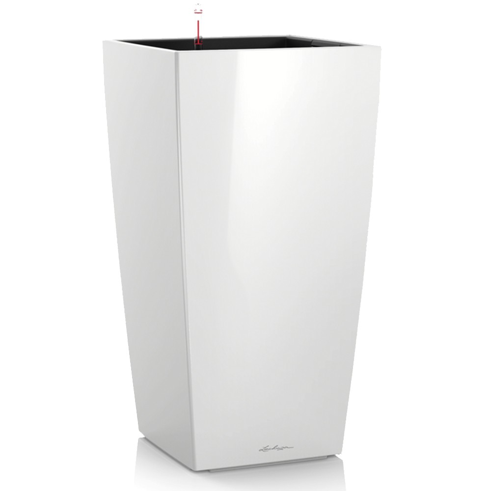 Розумний вазон Lechuza Cubico 30 14 л білий блискучий 18181