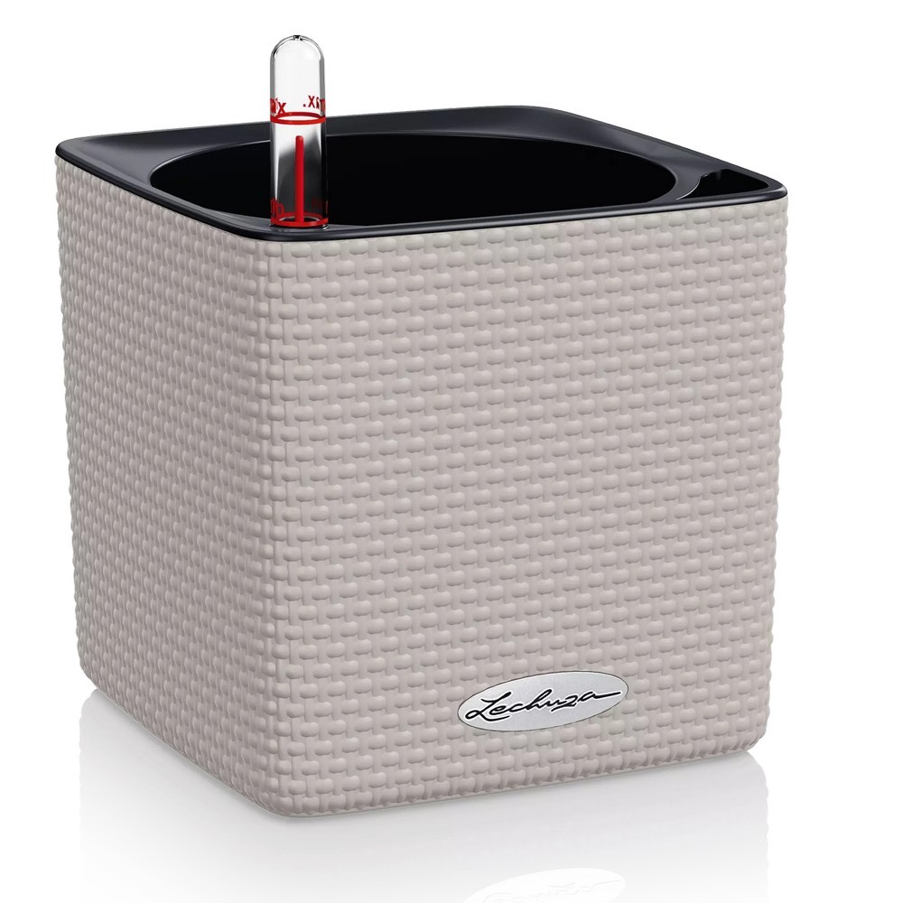Розумний вазон Lechuza Cube Color 14 1 л пісочно-коричневий 13478