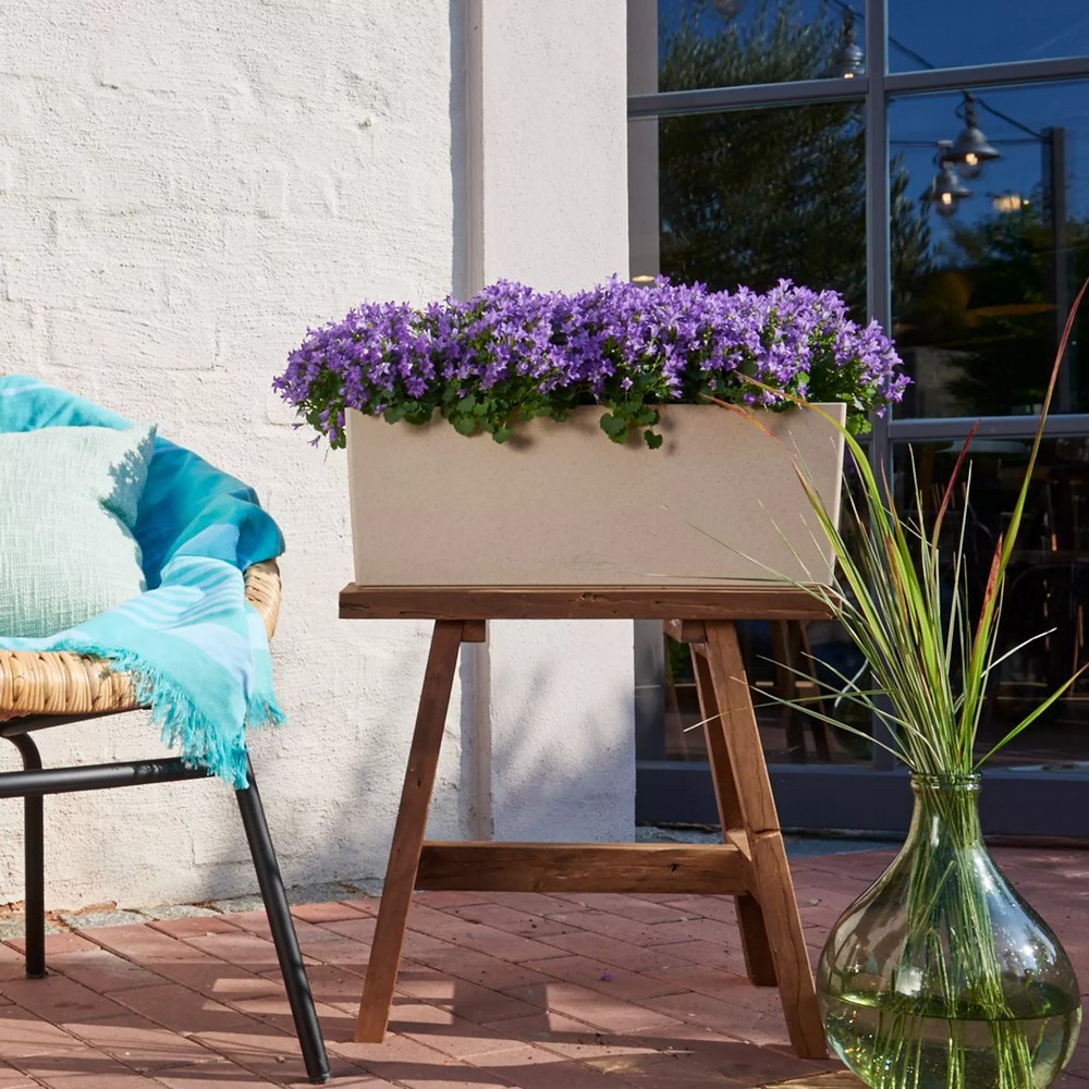 Вазон Lechuza Balconera Stone 80 кварцовий білий 15667