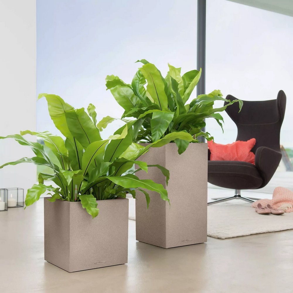 Розумний вазон Lechuza Canto Stone 30 high 12 л кварцовий білий 13607