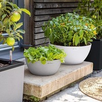 Розумний вазон Lechuza Cubeto Stone 30 4,5 л кварцовий білий 13837