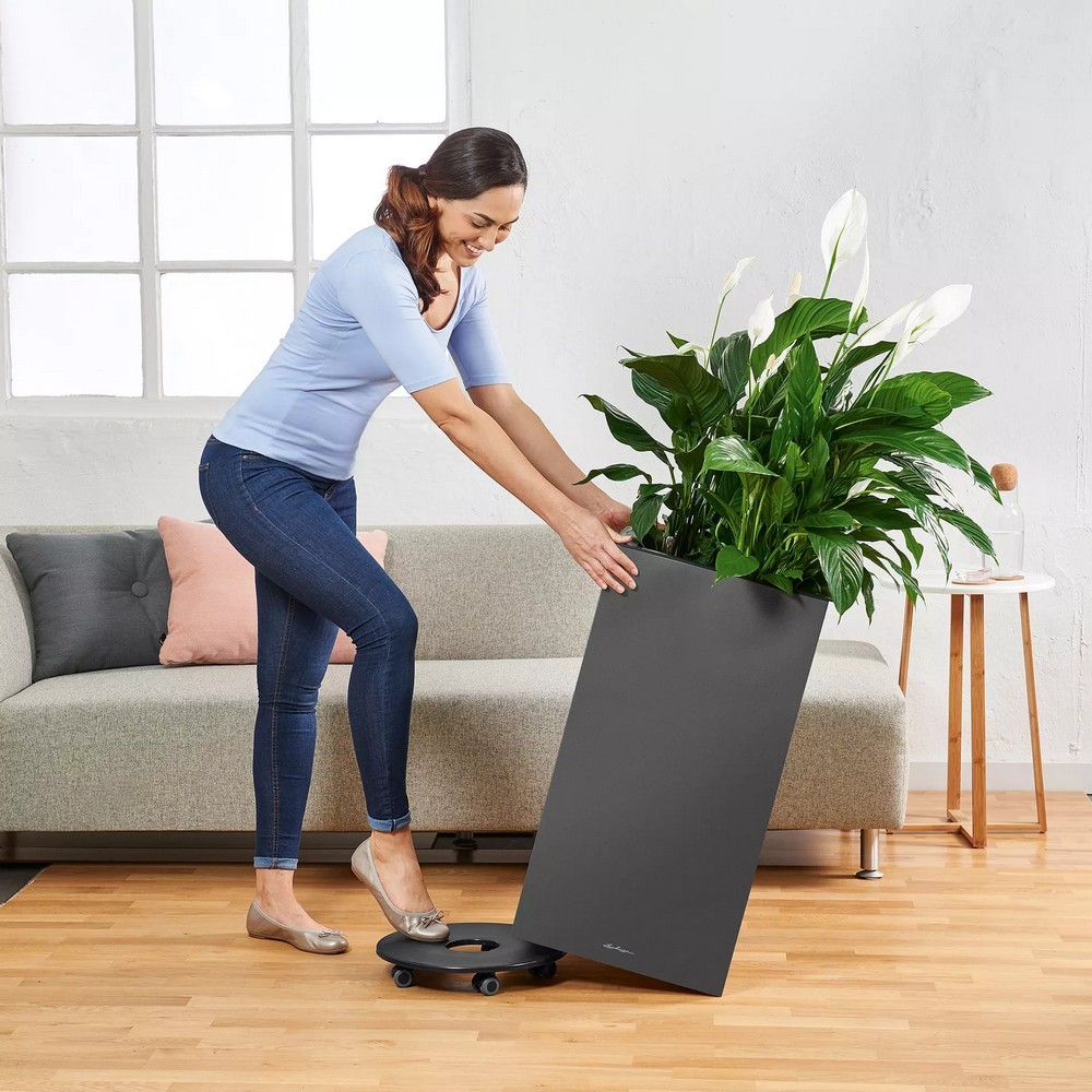 Розумний вазон Lechuza Canto Premium 40 High 29 л блискучий білий 13650