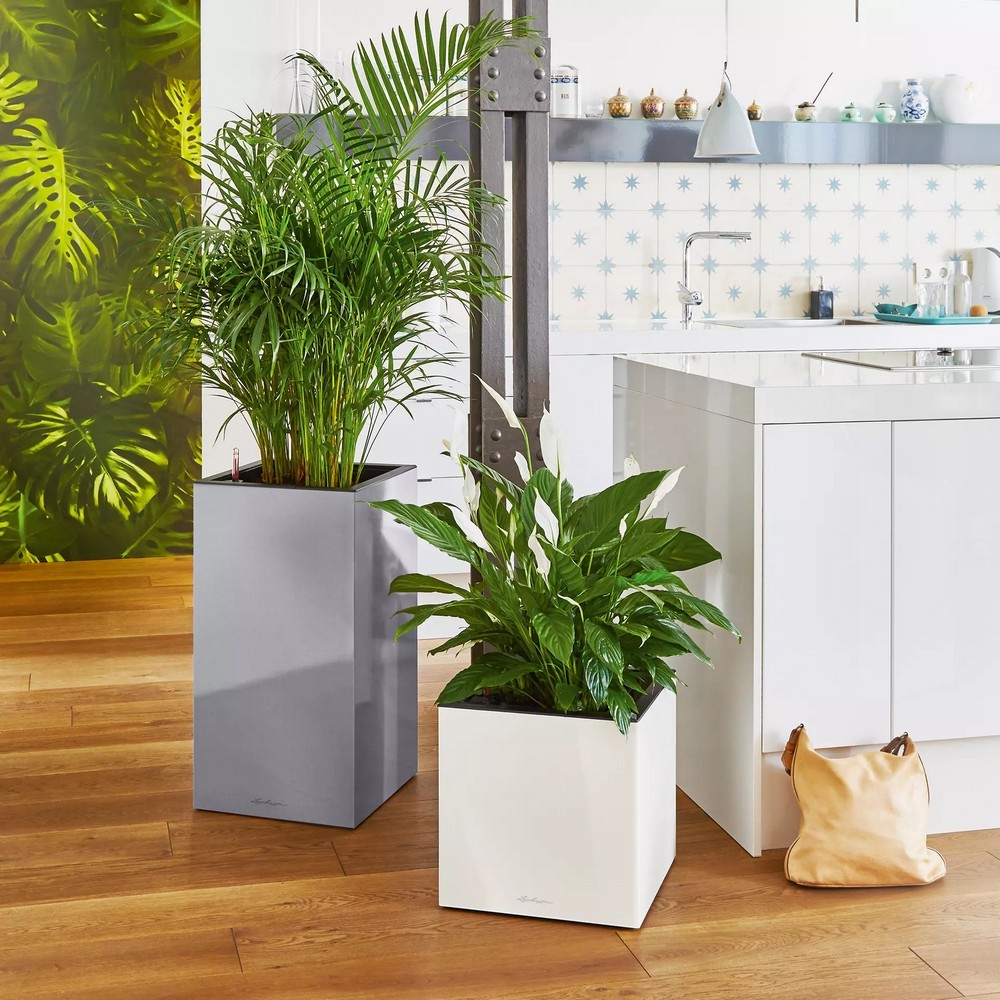 Розумний вазон Lechuza Canto Premium 40 low 29 л білий блискучий 13750