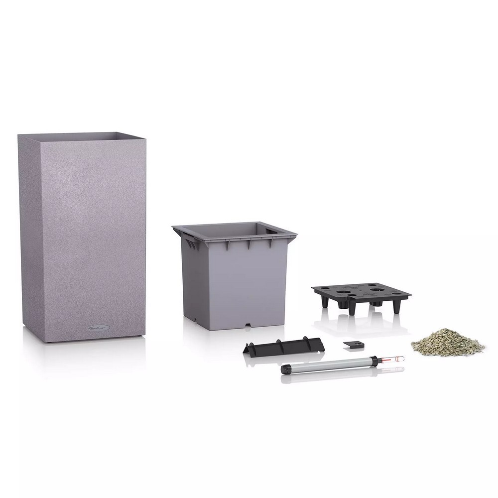 Розумний вазон Lechuza Canto Stone 40 high 29 л кварцовий білий 13627