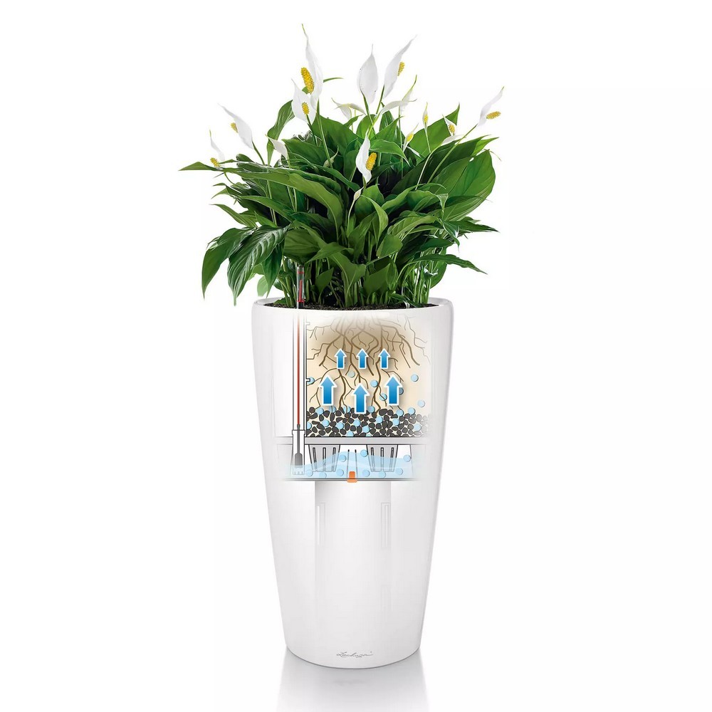 Розумний вазон Lechuza Рондо Преміум 40 22 л антрацит13686