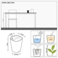 Розумний вазон Lechuza Дельтіні 0,4 л зелений 14935