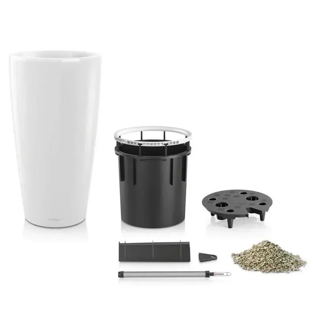 Вазон Lechuza Rondo 40 матовий антрацитовий 15742