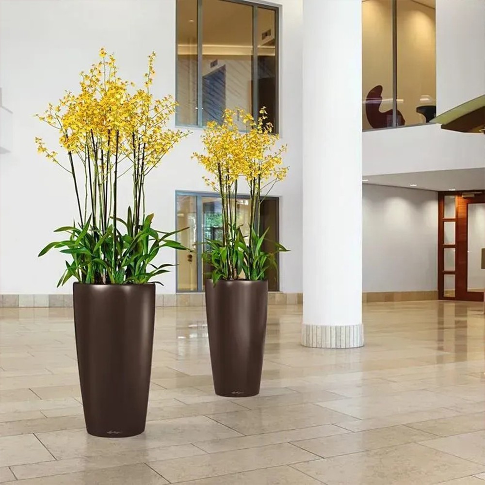 Кашпо Lechuza Rondo 32 біле матове 15786